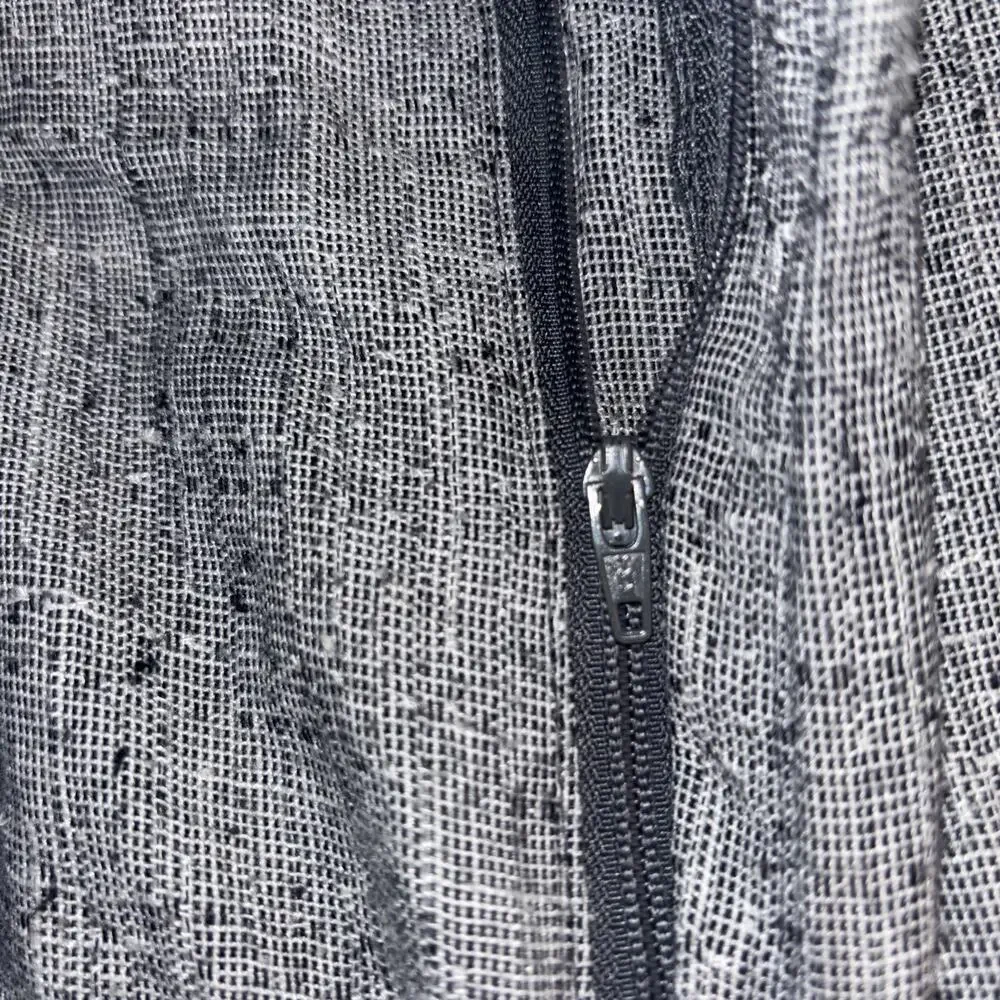 Vintage IMPACT Textured Slacks Pants USA Gray 34x30 Disco Leisure